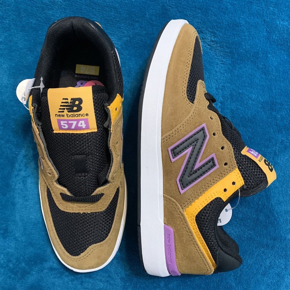 New Balance All Coasts AM574 Court (Brown/Black) Men's Skate Shoes AM574SEK 2E - Picture 1 of 6